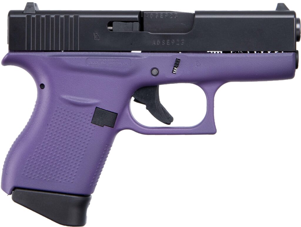 Glock 43 9mm 3.41" 6-Round Purple/Black Pistol