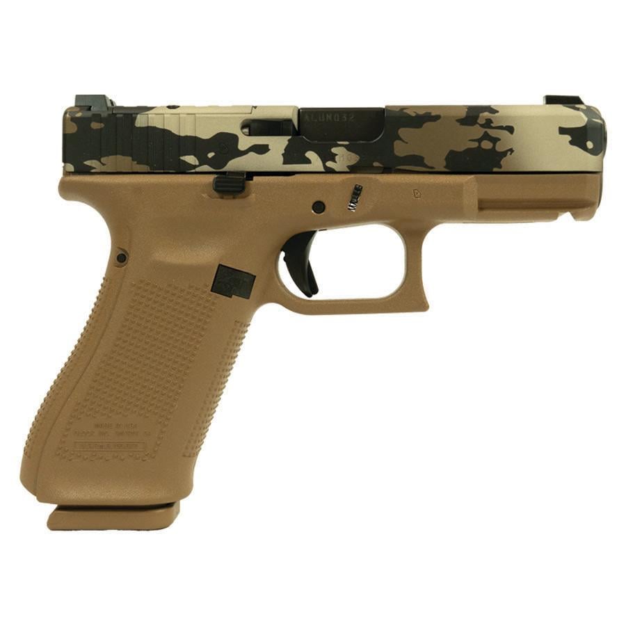 Glock 19X V-Series 9mm 4.02" Quad-Ported Barrel 17-Round OR Camo Pistol