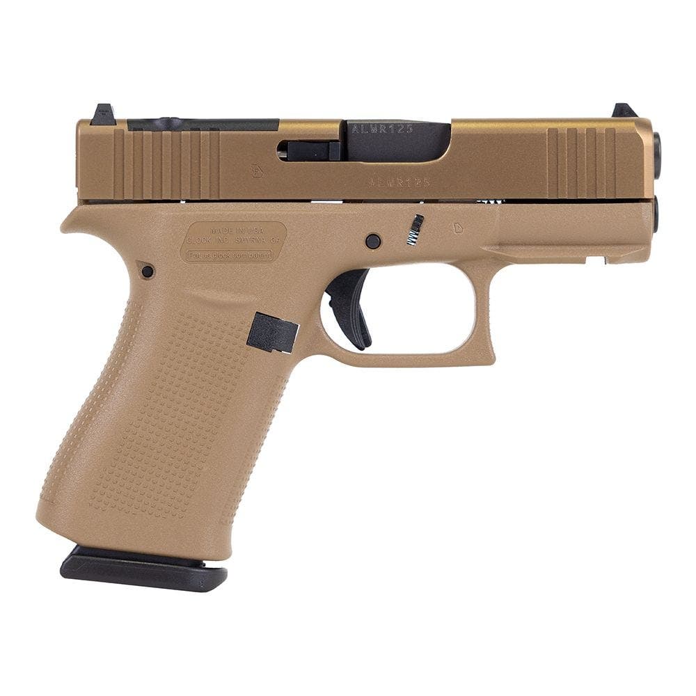 Glock 43X MOS 9mm 3.41" 15-Round Coyote Pistol