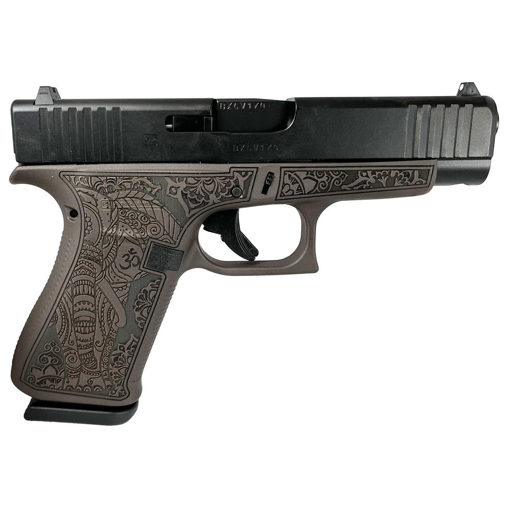 Glock 48 9mm 4.17" 10-Round Vortex Bronze Elephant Engraved Pistol