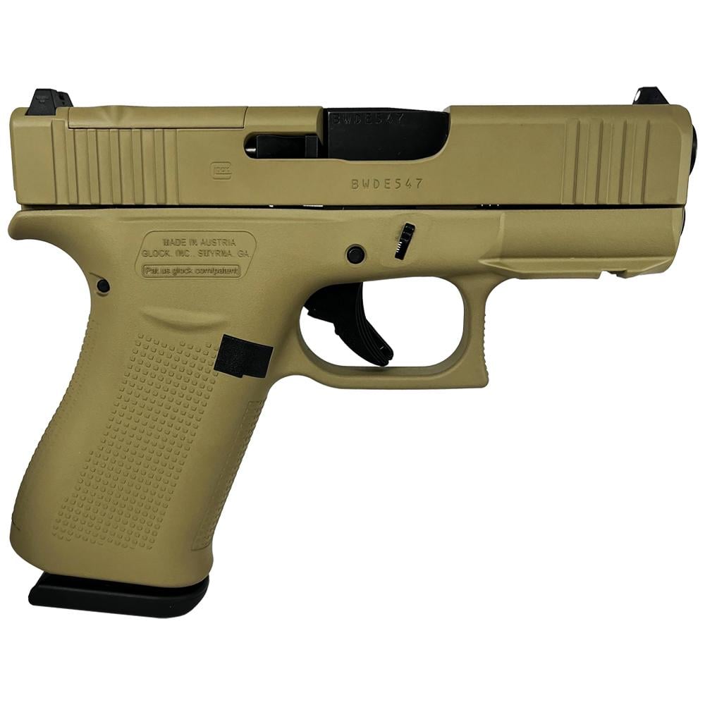Glock 43X MOS 9mm 3.41" 10-Round FDE Pistol