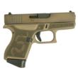 Glock 43 9mm 3.41" 6-Round Revolution Engraved Colonial Brown Pistol