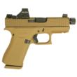 Glock 43X Optic Cut 9mm 3.9" Threaded Barrel 10-Round Shark Puppy FDE Pistol w/Holosun 407K