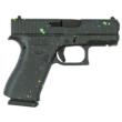 Glock 43X 9mm 3.41" 10-Round Multi-color Paint Splatter Black Pistol