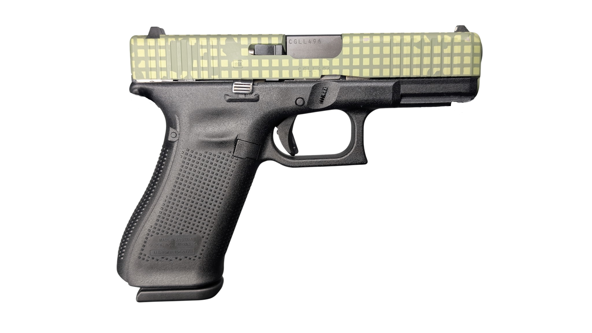 Glock 45 V 9mm 4.02" 17-Round DNC Black/Green Pistol