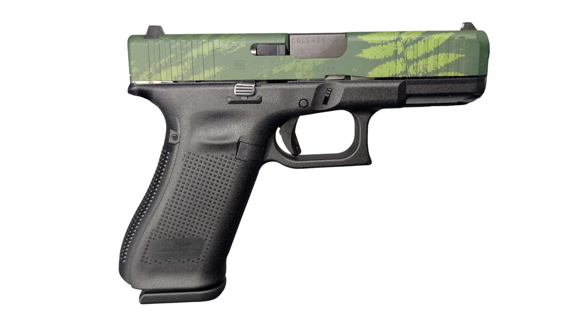 Glock 45 V 9mm 4.02" 17-Round Island Camo Black/Green Pistol