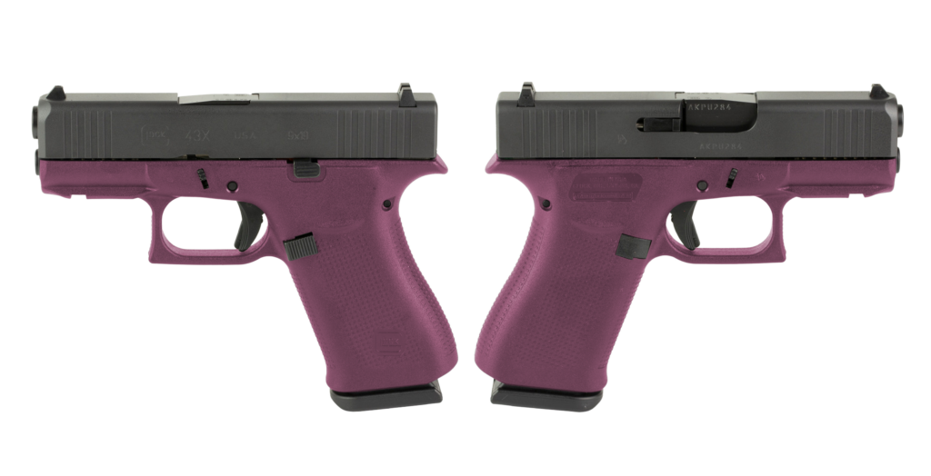 Glock 43X 9mm 3.41" 10-Round Cranberry Pistol
