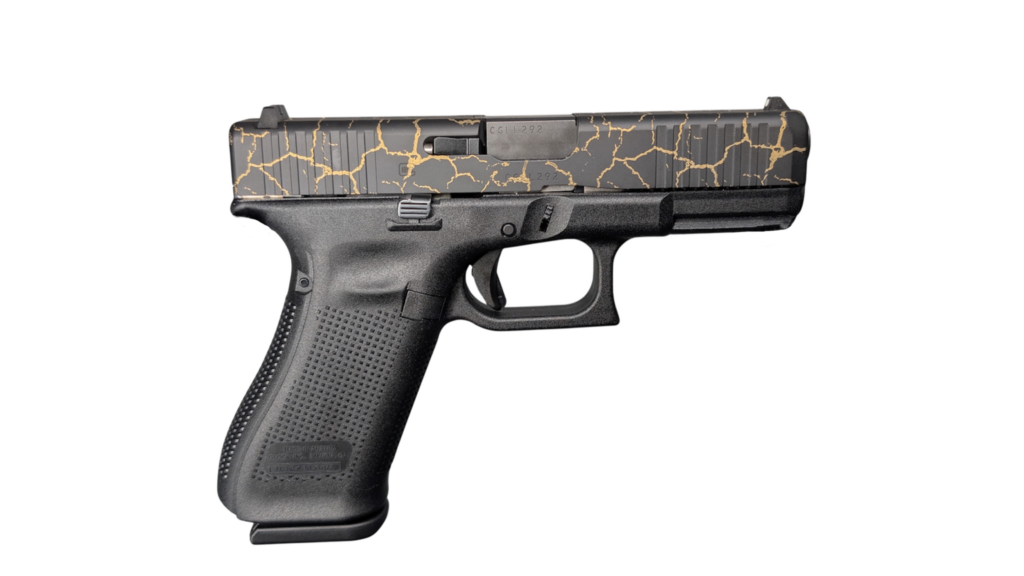 Glock 45 V 9mm 4.02" 17-Round Craquelure Black/Gold Pistol