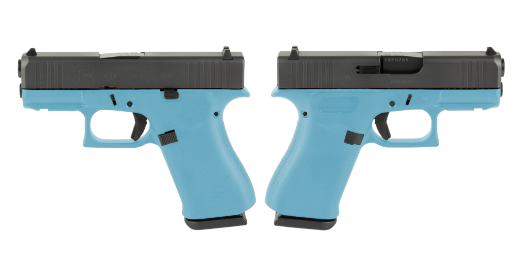 Glock 43X 9mm 3.41" 10-Round Tiffany Blue Pistol
