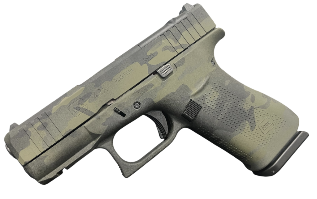 Glock 43X MOS 9mm 3.39" 10-Round Black Multi Cam Pistol