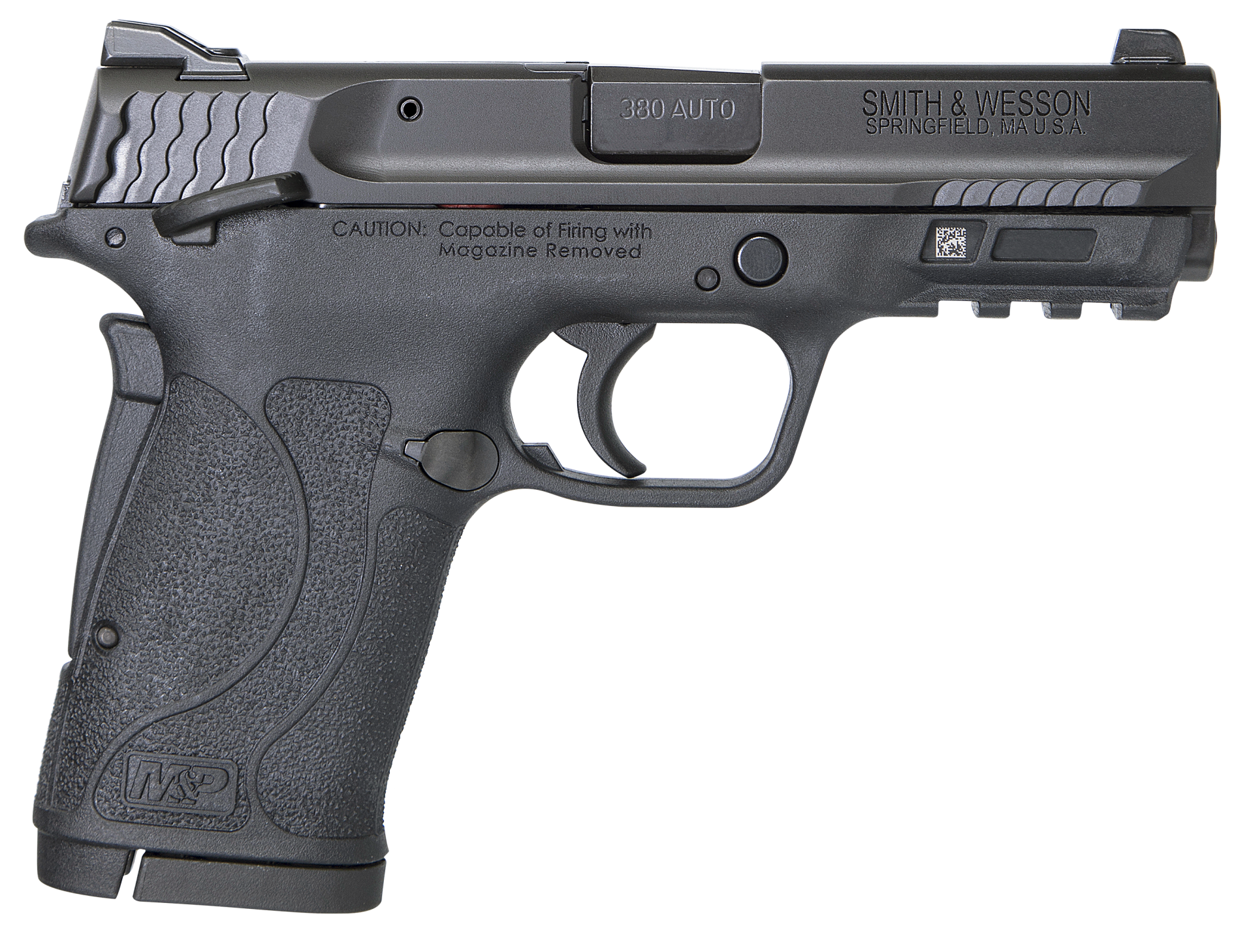 Smith & Wesson M&P380 Shield EZ M2.0, .380 ACP Pistol, 3.67" Barrel, Black, Thumb Safety, 8+1 Capacity