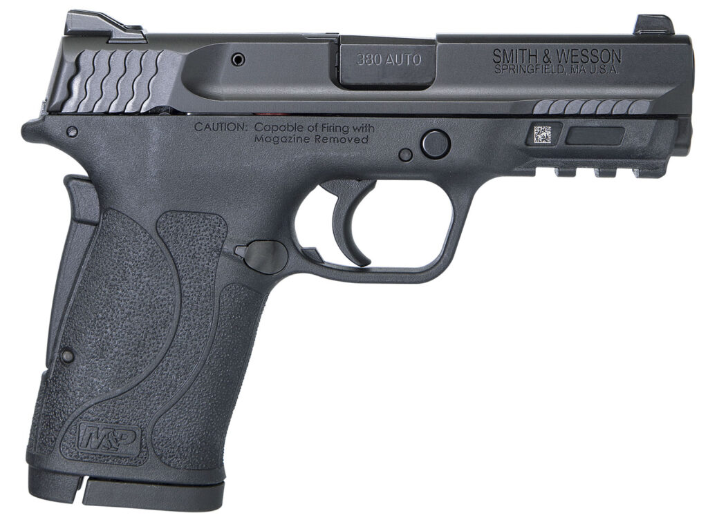 Smith & Wesson M&P380 Shield EZ M2.0, .380 ACP Pistol, 3.67" Barrel, Black, No Thumb Safety, 8+1 Capacity