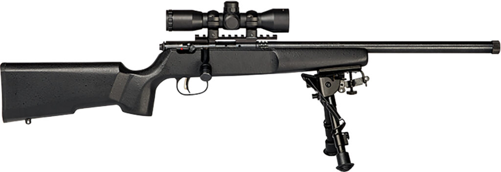 Savage Arms Rascal Target XP .22 LR Rifle, 16.13" Barrel, Black Synthetic