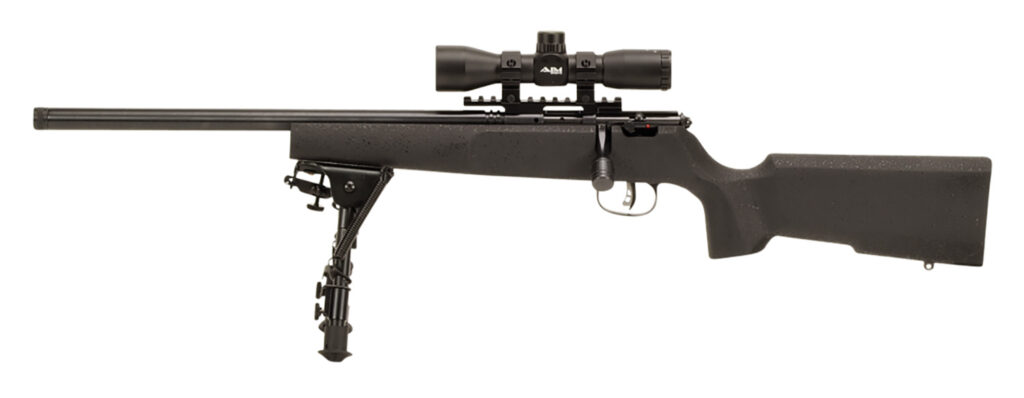 Savage Arms Rascal Target XP Left-Hand .22 LR Rifle, 16.13" Barrel, Black Synthetic