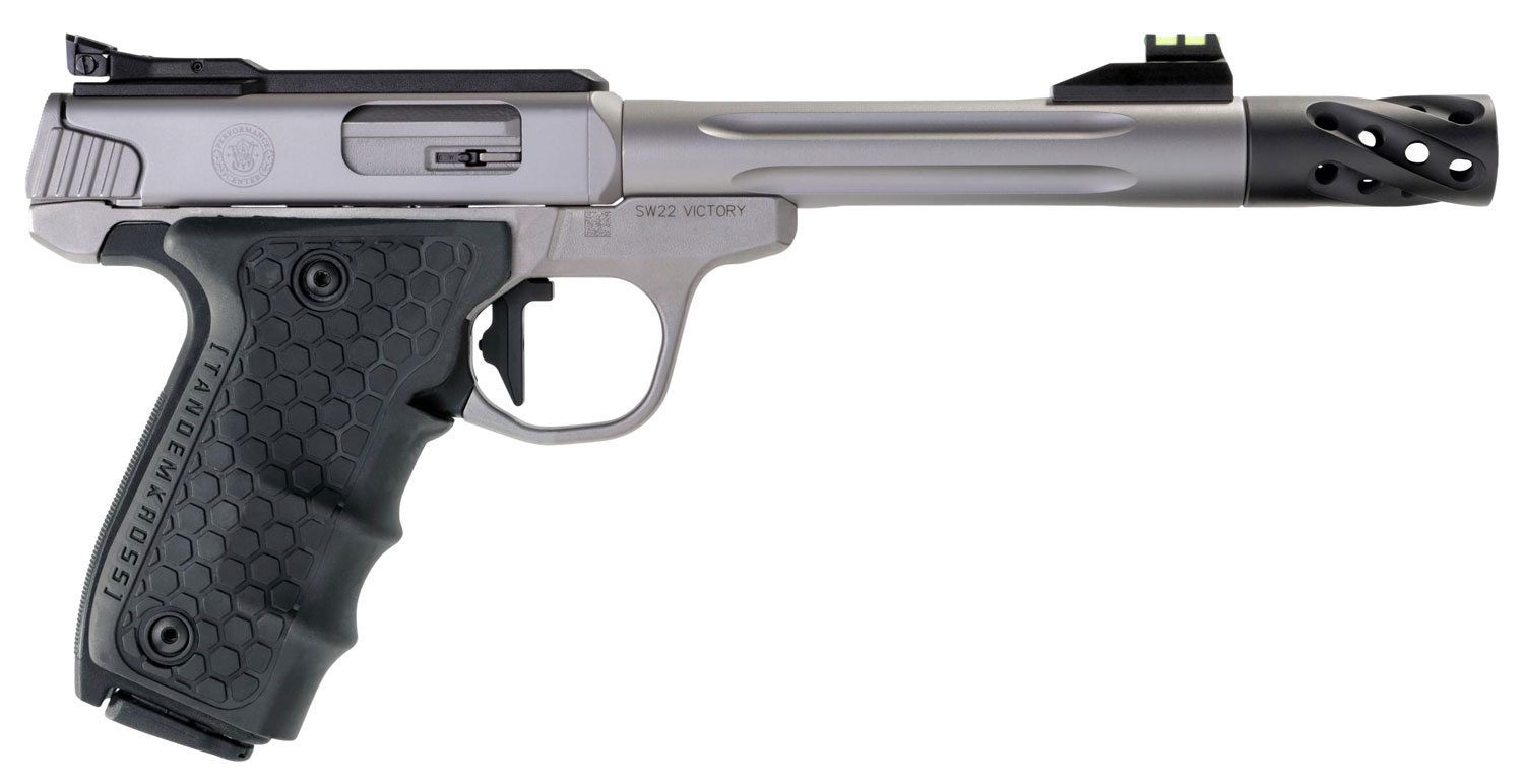 Smith & Wesson Performance Center SW22 Victory, .22 LR Pistol, 6" Barrel, Stainless, Fluted Barrel, 10+1 Capacity