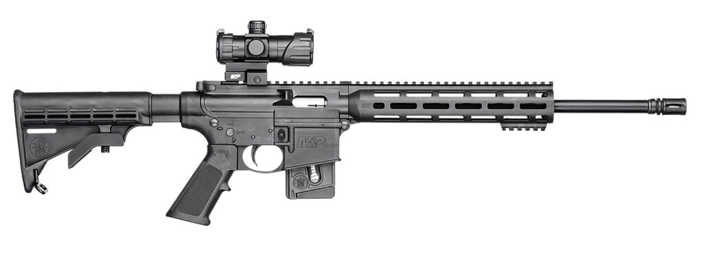 Smith & Wesson M&P15-22 Sport, .22 LR Rifle, 16.5" Barrel, Black, MP-100 Red/Green Dot, 10+1 Capacity