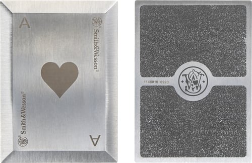Smith & Wesson Bullseye Stainless Steel Throwing Cards with Sheath, 4-Pack