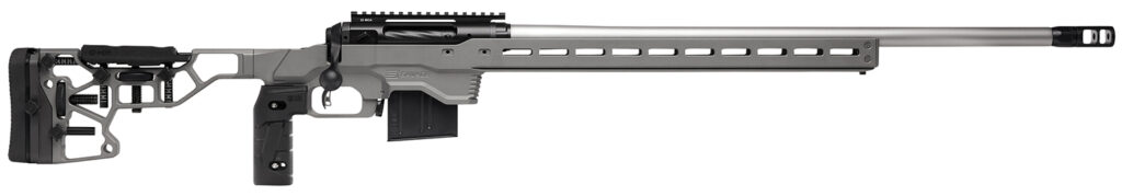 Savage Arms 110 Elite Precision .338 Lapua Mag Rifle, 30" Barrel, Gray MDT Adjustable Core Competition Chassis
