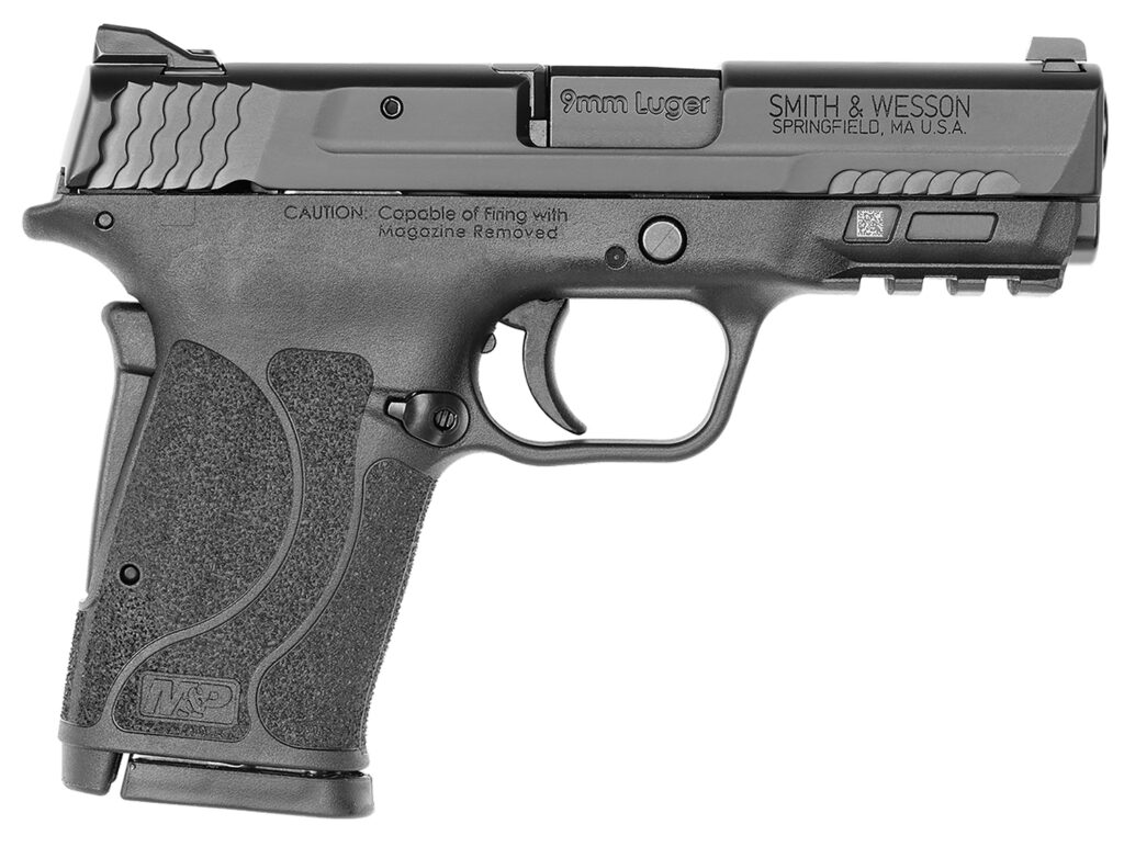 Smith & Wesson M&P9 Shield EZ M2.0, 9mm Pistol, 3.67" Barrel, Black, No Thumb Safety, 8+1 Capacity