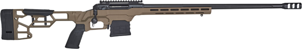 Savage Arms 110 Precision 6.5 Creedmoor Rifle, 24" Barrel, FDE MDT Adjustable LSS XL Chassis