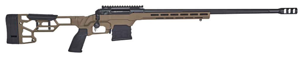 Savage Arms 110 Precision .300 Win Mag Rifle, 24" Barrel, FDE MDT Adjustable LSS XL Chassis