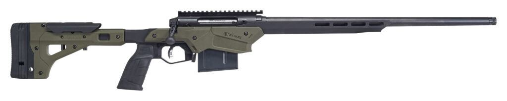 Savage Arms Axis 2 Precision .223 Rem Rifle, 22" Barrel, Green MDT Chassis