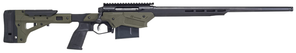 Savage Arms Axis 2 Precision 6.5 Creedmoor Rifle, 22" Barrel, Green MDT Chassis