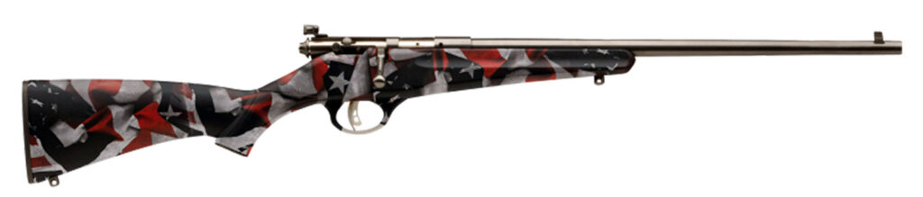 Savage Arms Rascal Youth .22 LR Rifle, 16.13" Barrel, American Flag/Blued/Black