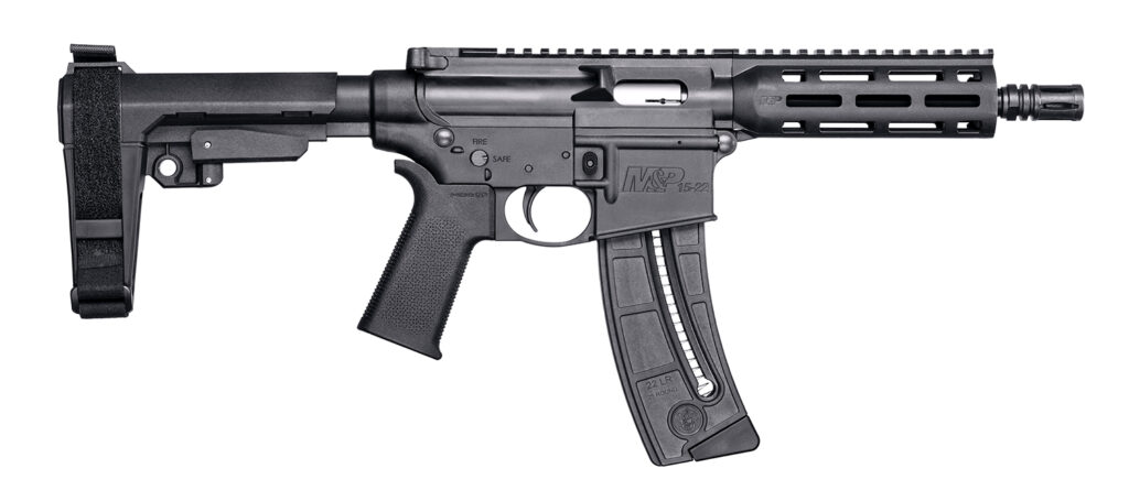 Smith & Wesson M&P15-22 Pistol, .22 LR Pistol, 8" Barrel, Matte Black, 25+1 Capacity