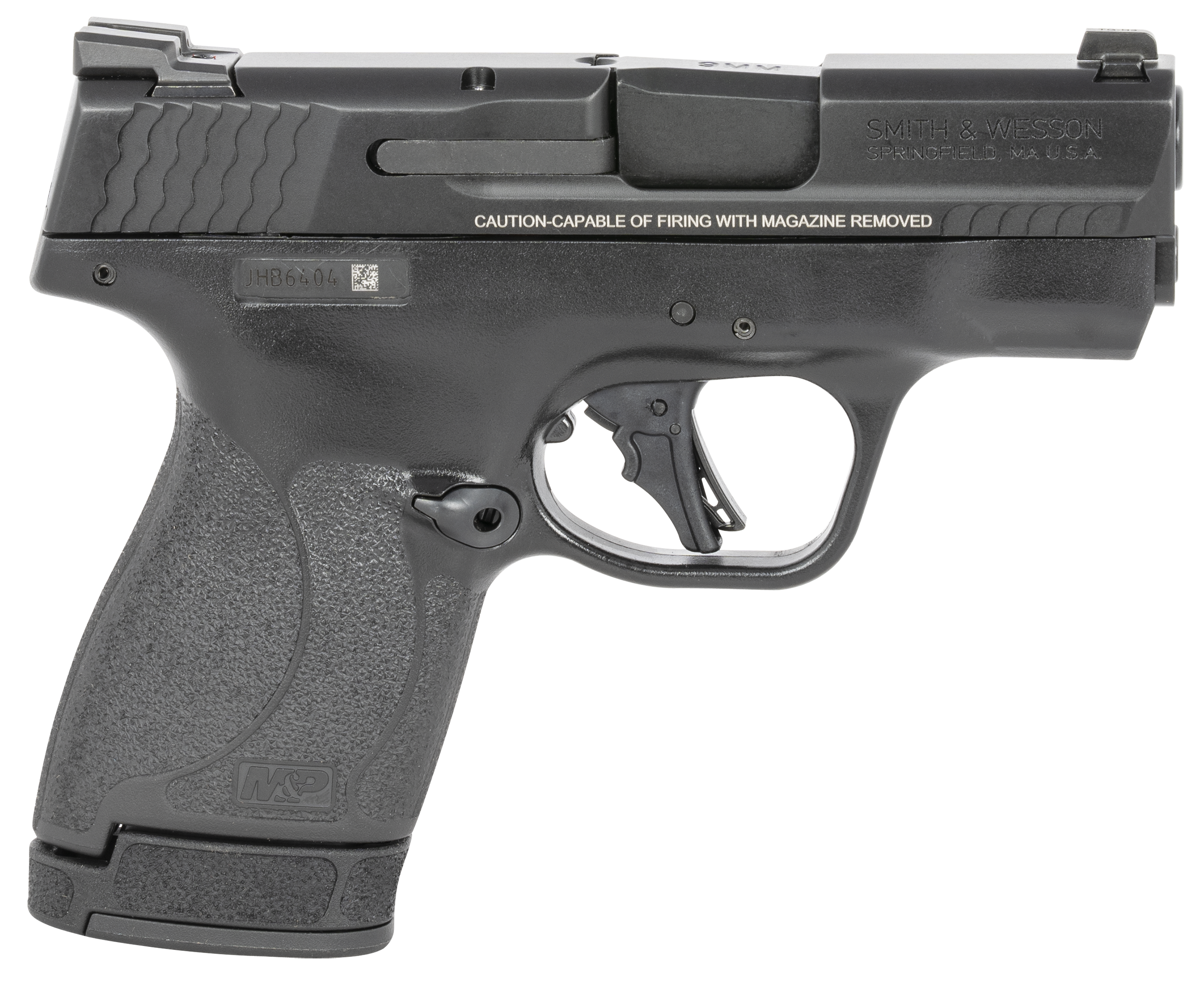 Smith & Wesson M&P9 Shield Plus, 9mm Pistol, 3.1" Barrel, Black, No Thumb Safety, Night Sights, 13+1 Capacity