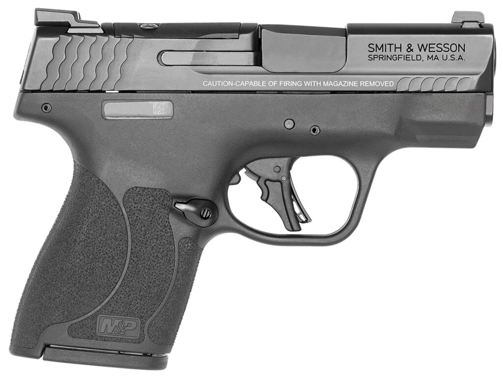 Smith & Wesson M&P9 Shield Plus, 9mm Pistol, 3.1" Barrel, Black, Thumb Safety, Optics Ready, Night Sights, 10+1 Capacity