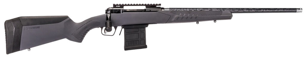 Savage Arms 110 Carbon Tactical 6.5 PRC Rifle, 24" Barrel, Gray Synthetic Accustock With Accufit