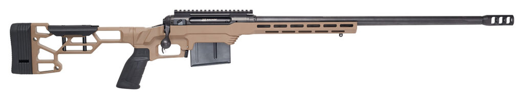 Savage Arms 110 Precision 6.5 PRC Rifle, 24" Barrel, Brown MDT LSS XL Chassis