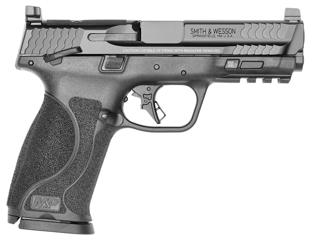 Smith & Wesson M&P9 M2.0, 9mm Pistol, 4.25" Barrel, Black, Thumb Safety, 17+1 Capacity