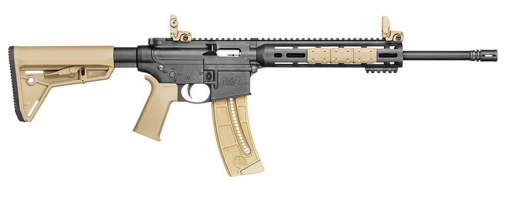 Smith & Wesson M&P15-22 Sport, .22 LR Rifle, 16.5" Barrel, FDE, 25+1 Capacity