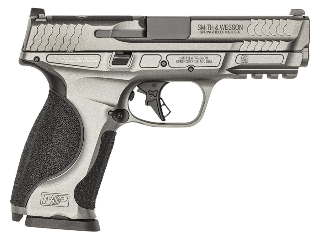 Smith & Wesson M&P9 M2.0 Metal, 9mm Pistol, 4.25" Barrel, Tungsten Gray, No Thumb Safety, 17+1 Capacity