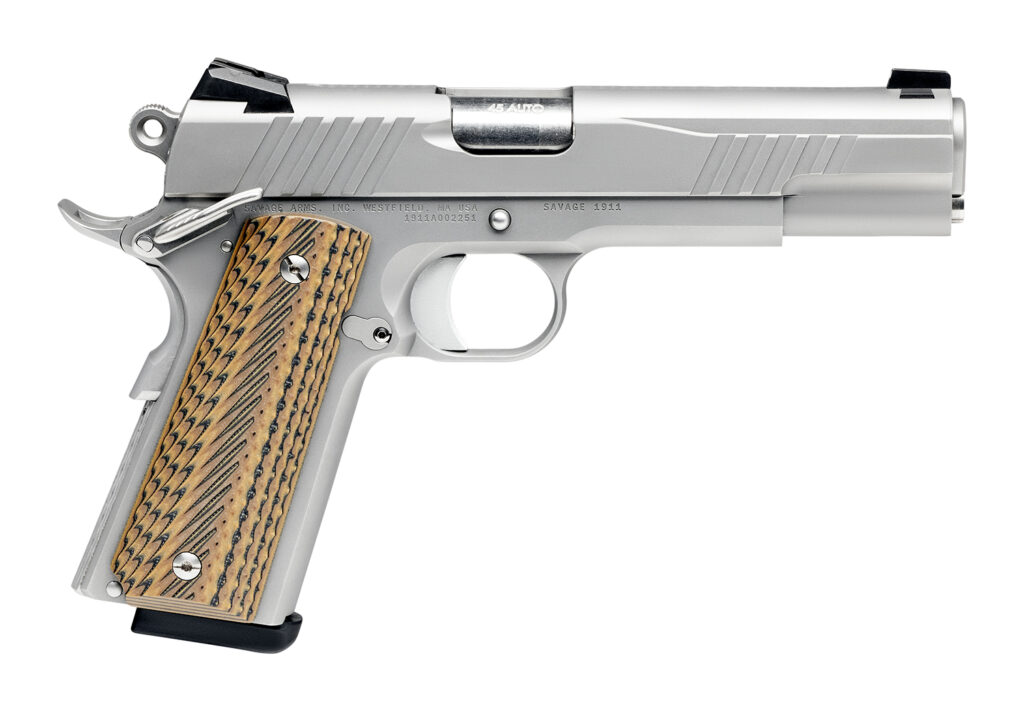 Savage Arms 1911 Government .45 ACP Pistol, 5" Barrel, Stainless Steel