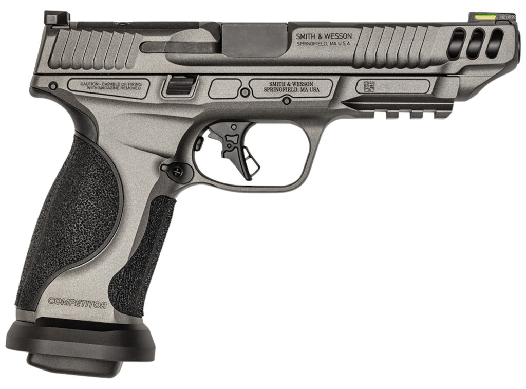 Smith & Wesson Performance Center M&P9 M2.0 Competitor, 9mm Pistol, 5" Barrel, Gray, No Thumb Safety, 17+1 Capacity