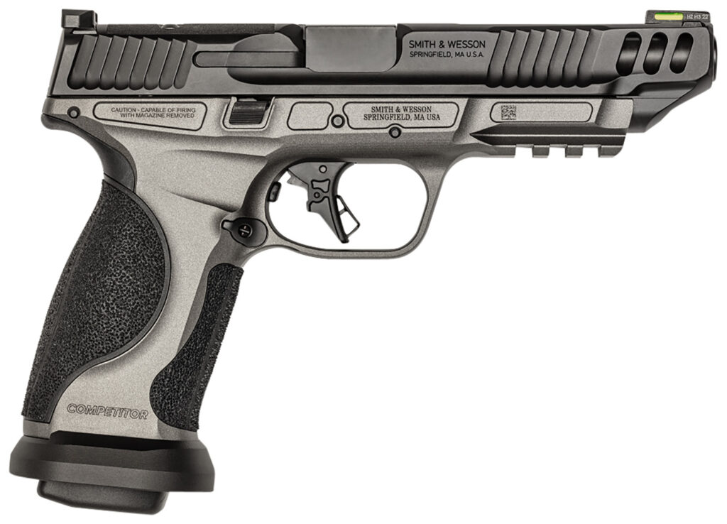 Smith & Wesson Performance Center M&P9 M2.0 Competitor, 9mm Pistol, 5" Barrel, Two-Tone, No Thumb Safety, 17+1 Capacity