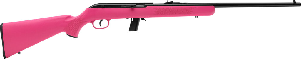 Savage Arms 64 F .22 LR Rifle, 21" Barrel, Synthetic/Pink