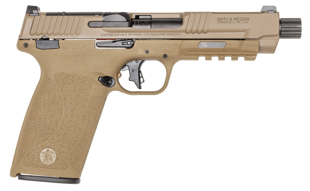 Smith & Wesson M&P 5.7, 5.7x28mm Pistol, 5" Barrel, FDE, No Thumb Safety, 22+1 Capacity