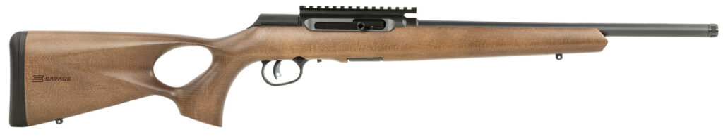 Savage Arms A Series Timber .22 LR Rifle, 18" Barrel, Black Synthetic Stock