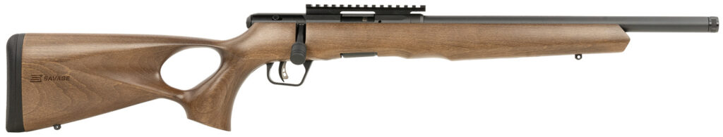 Savage Arms B22 Timber .22 WMR Rifle, 16.5" Barrel, Brown/Tan Fixed Thumbhole