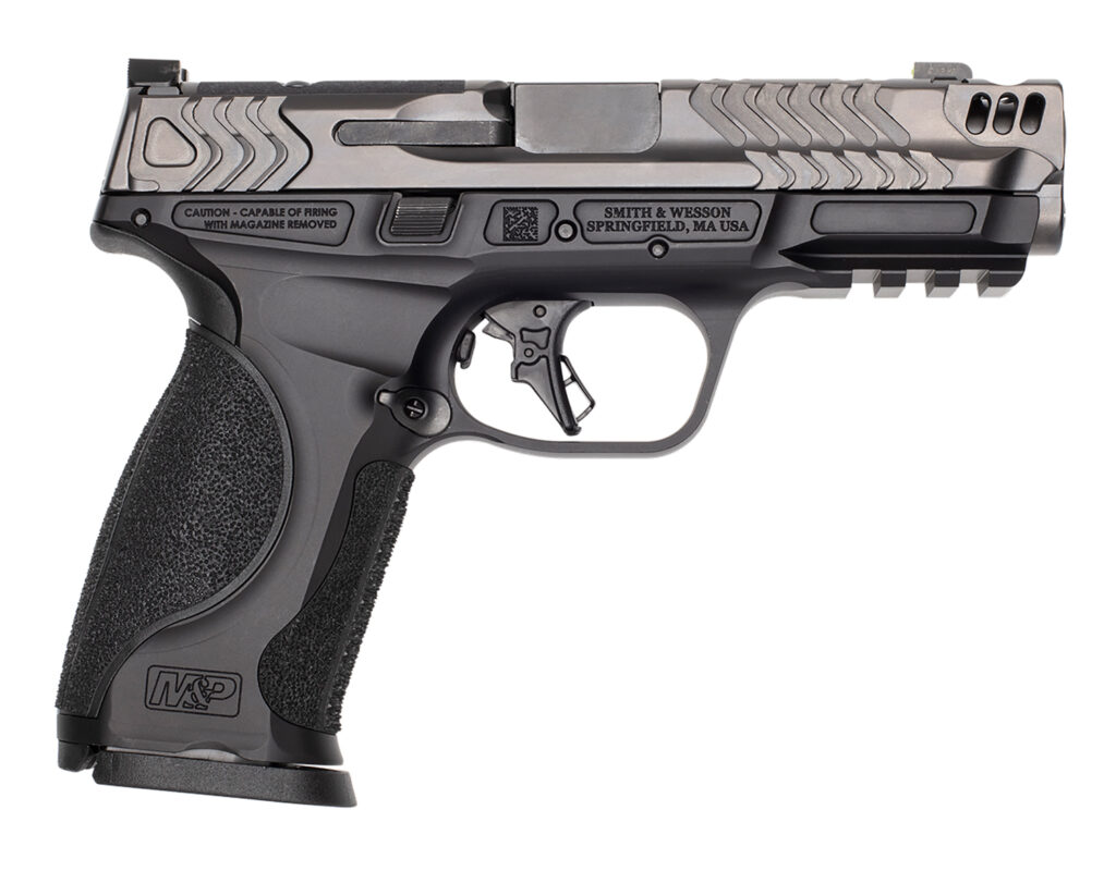 Smith & Wesson Performance Center M&P9 M2.0 Metal Carry Comp, 9mm Pistol, 4.22" Barrel, Black/Gray, No Thumb Safety, 17+1 Capacity