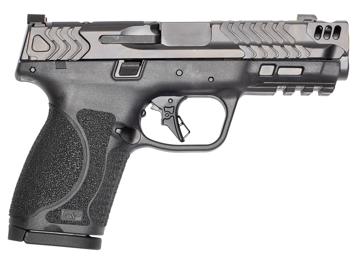 Smith & Wesson Performance Center M&P9 M2.0 Compact Carry Comp, 9mm Pistol, 4.22" Barrel, Black/Gray, No Thumb Safety, 15+1 Capacity