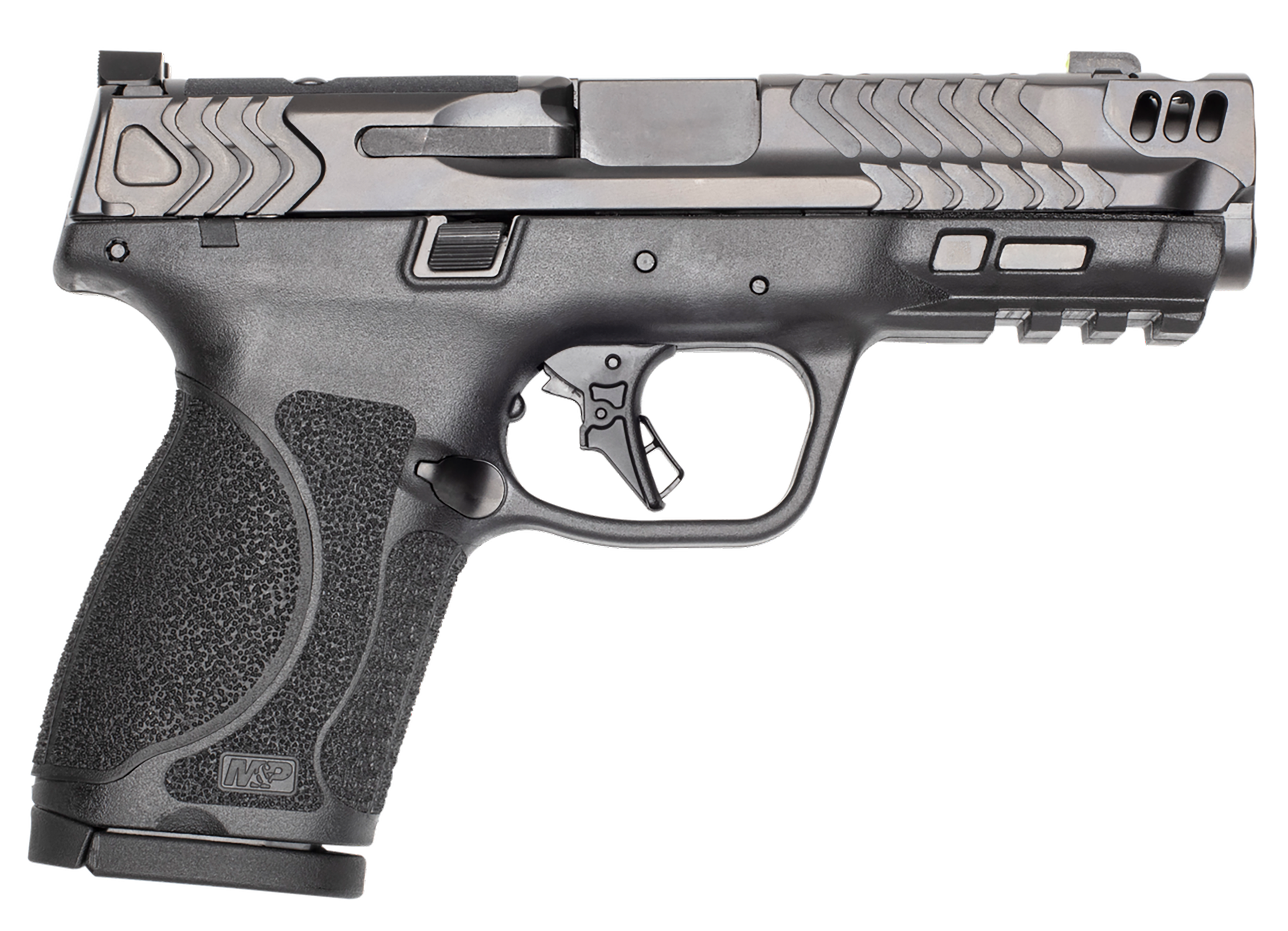 Smith & Wesson Performance Center M&P9 M2.0 Compact Carry Comp, 9mm Pistol, 4.22" Barrel, Black/Gray, No Thumb Safety, 15+1 Capacity