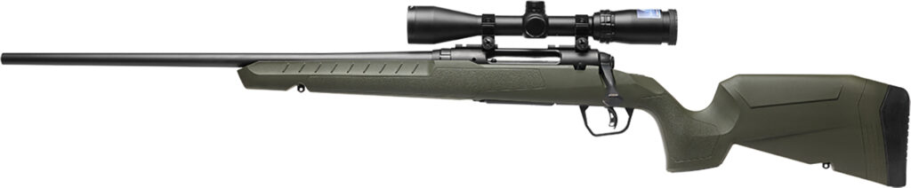 Savage Arms Axis 2 XP Left-Hand 7mm-08 Rem Rifle, 22" Barrel, Green Synthetic Stock