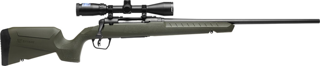 Savage Arms Axis XP .243 Win Rifle, 20" Barrel, Green Synthetic Stock