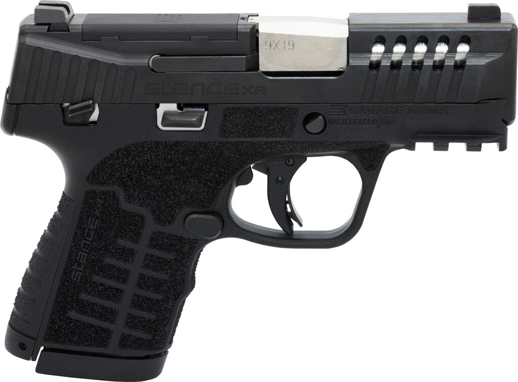 Savage Arms Stance XR 9mm Luger Pistol, 3.2" Barrel, Black Nitride, Manual Safety, 3-Dot Sights
