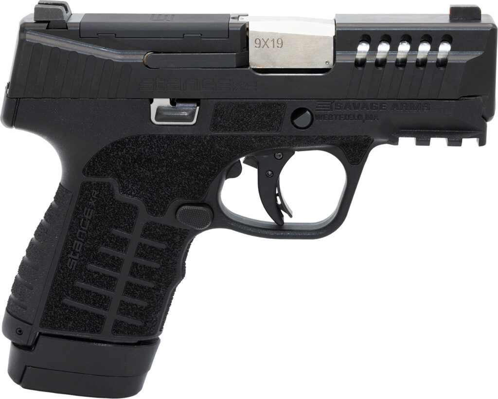 Savage Arms Stance XR 9mm Luger Pistol, 3.2" Barrel, Black Nitride, 3-Dot Sights